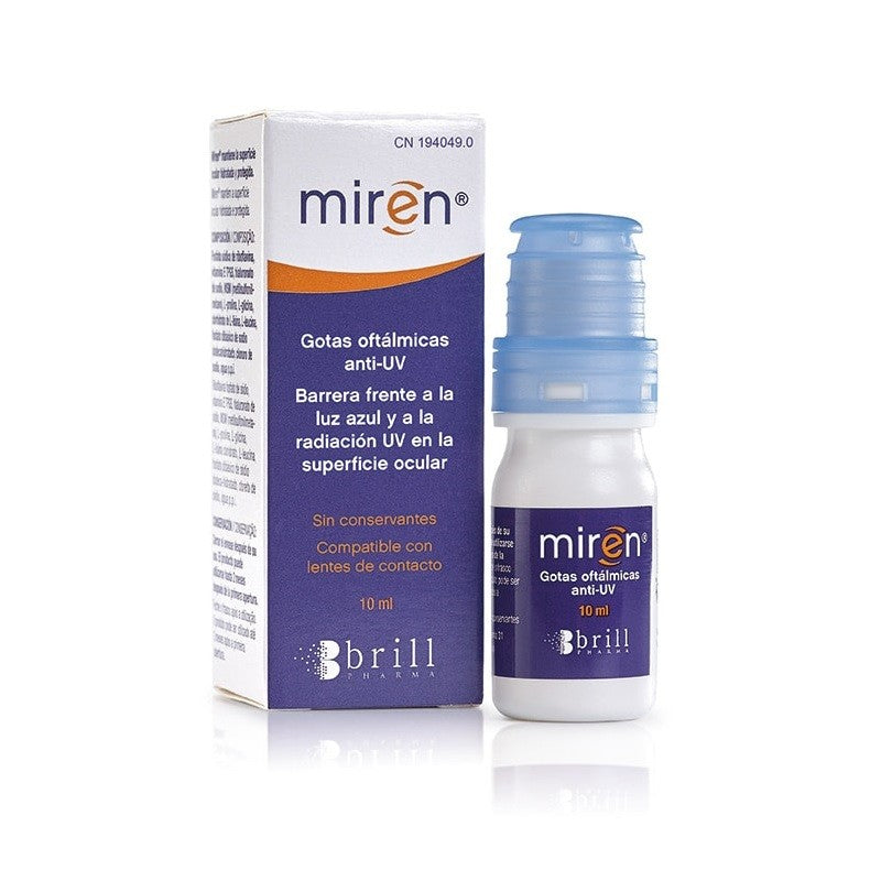 Gotas Oftálmicas Miren Anti-UV Brill Pharma 10ml-1