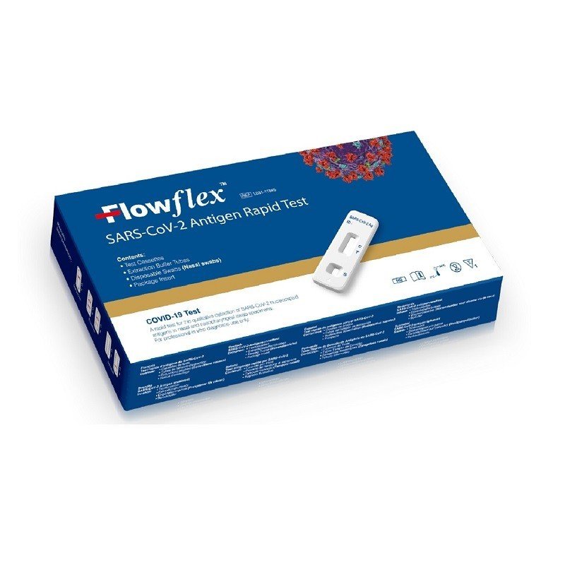 TEST COVID ANTÍGENOS Autodiagnóstico Rápido de COVID-19 Sin Receta - FlowFlex-5