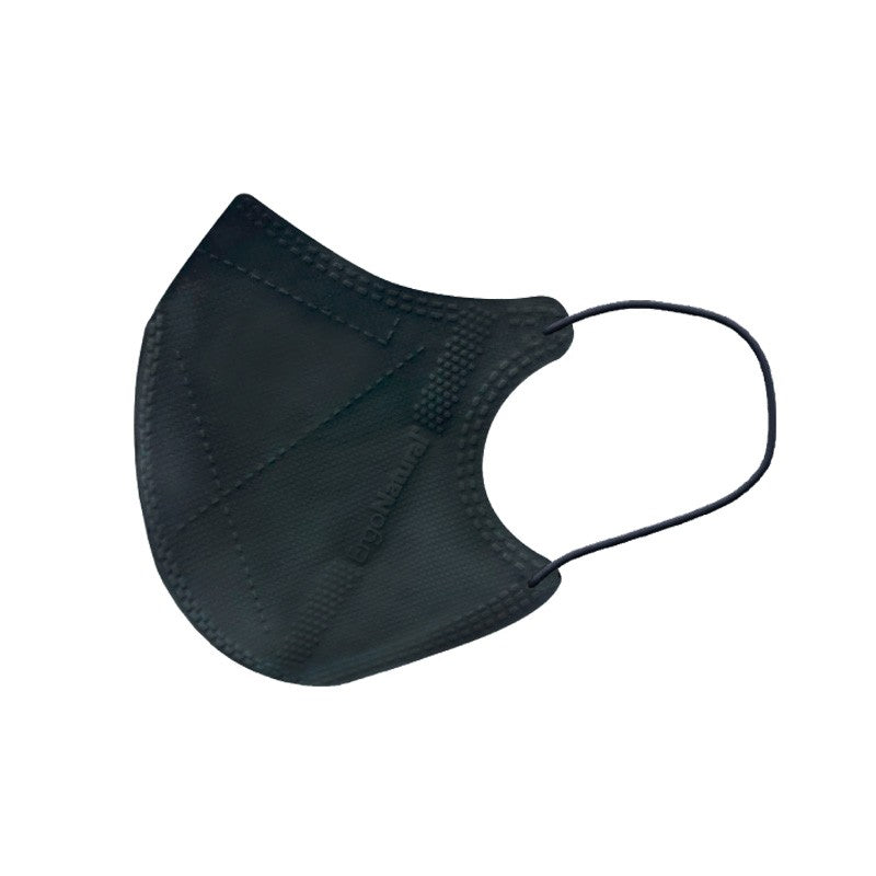 Mascarillas Reutilizables Higiénicas Niños ERGONATURAL Negra 2 Unidades-2