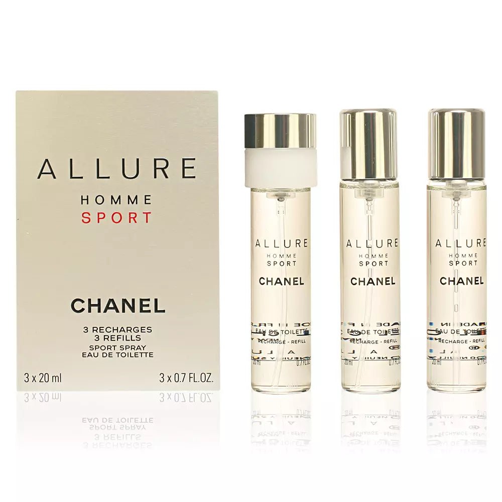 Chanel Allure Homme Sport Eau De Toilette Vaporizador Refills 3x20 ml