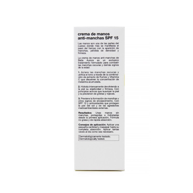 BELLA AURORA Crema de Manos Anti-Manchas SPF15 (75ml)-5