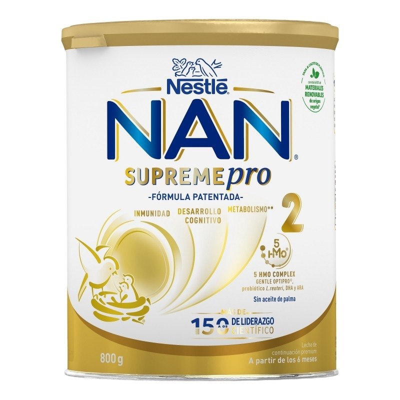 NAN Pack Supreme Pro 2 Leche de Continuación en Polvo 4x800gr-2