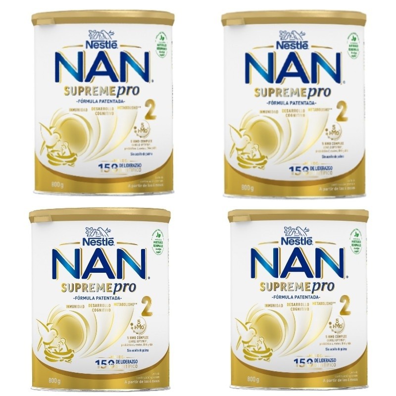 NAN Pack Supreme Pro 2 Leche de Continuación en Polvo 4x800gr-1