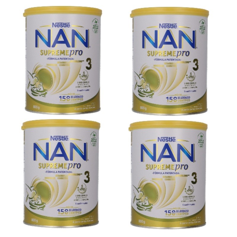 NAN Pack Supreme Pro 3 Leche de Crecimiento 4x800gr-1