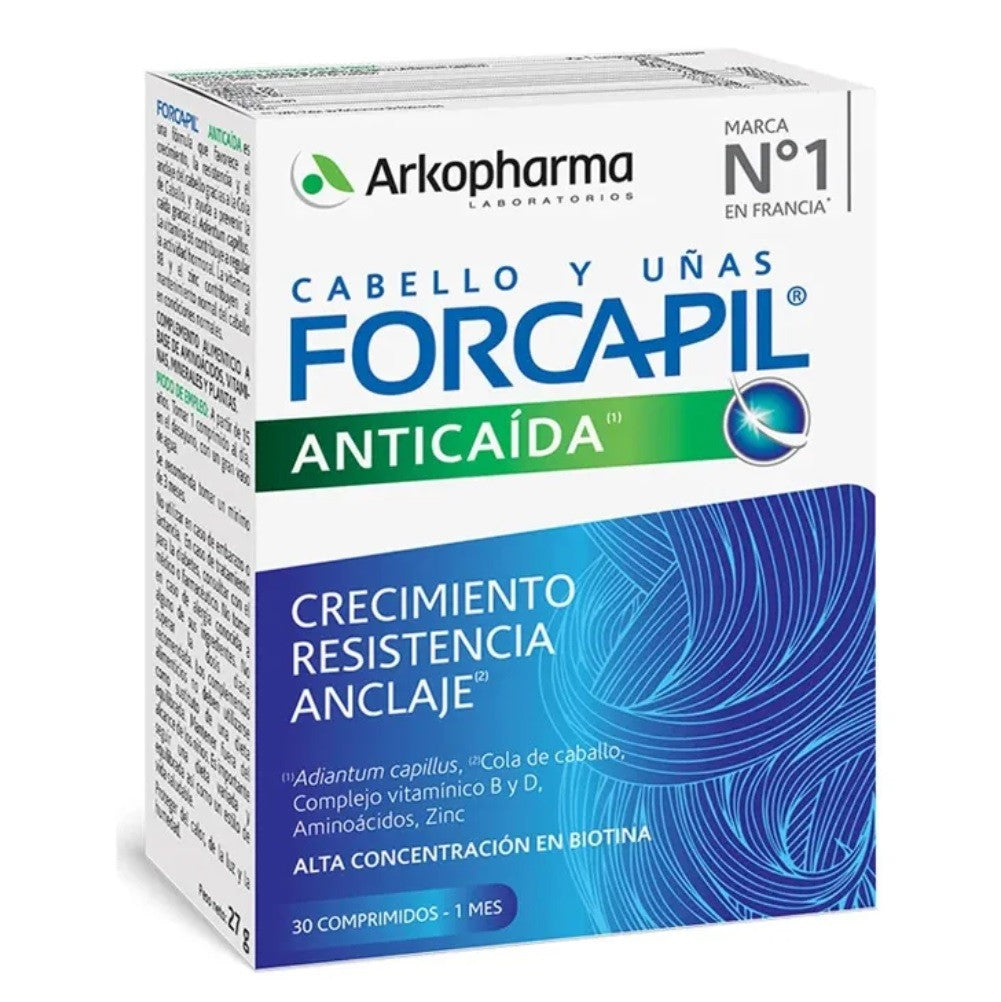 FORCAPIL Anticaída Cabello y Uñas 30 Comprimidos - Arkopharma-1
