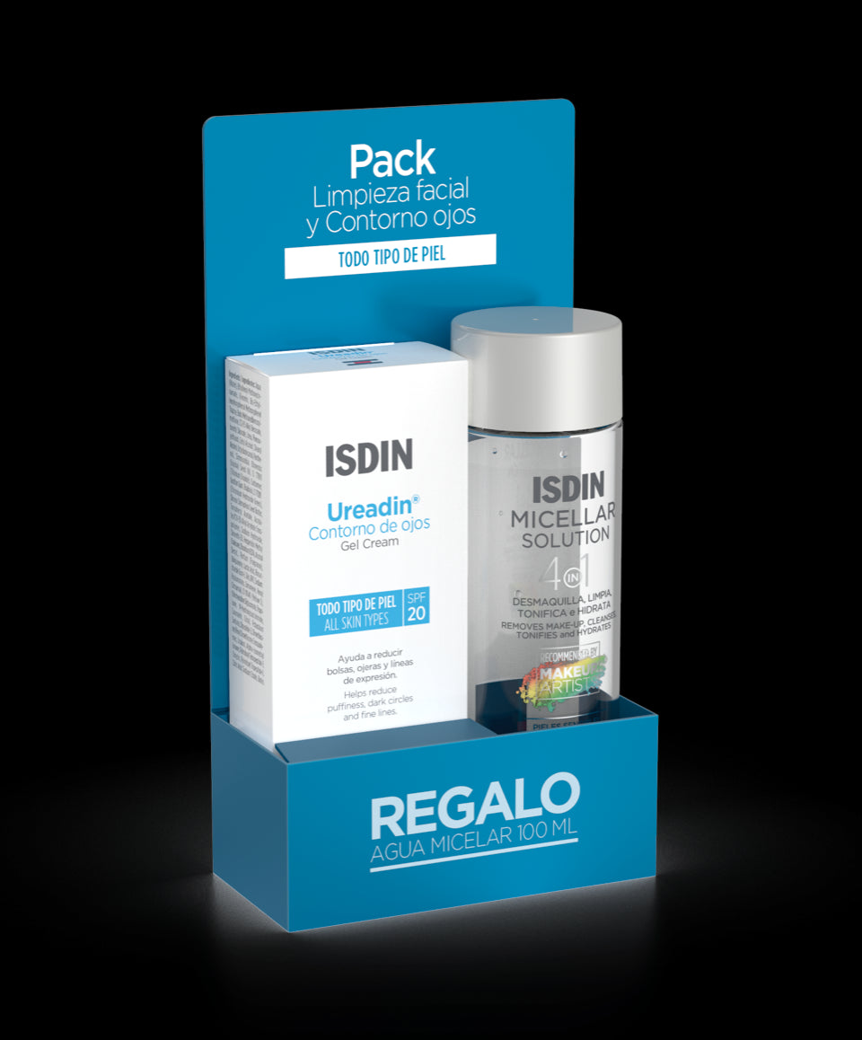 ISDIN UREADIN Contorno de Ojos Gel Crema SPF20 15ml + Regalo Agua Micelar 100ml-1
