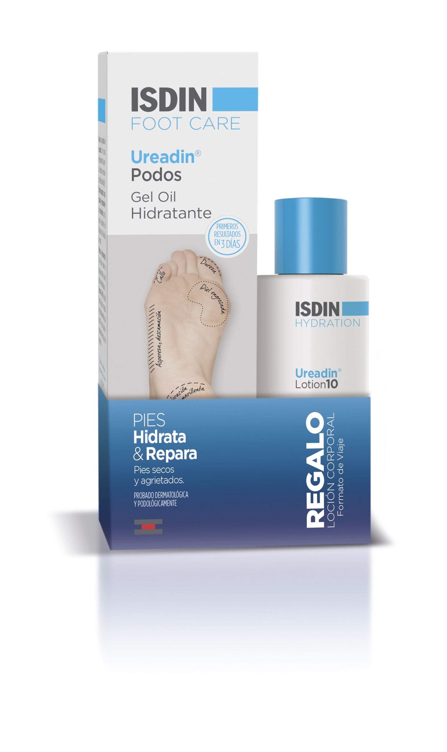 ISDIN Ureadin Podos Gel Oil Hidratante 75ml + Regalo Ureadin Lotion 10 100ml-1