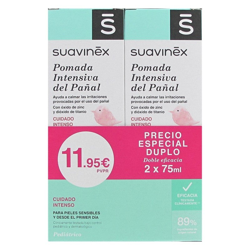 SUAVINEX Pomada Intensiva Pañal DUPLO 2x75ml-1