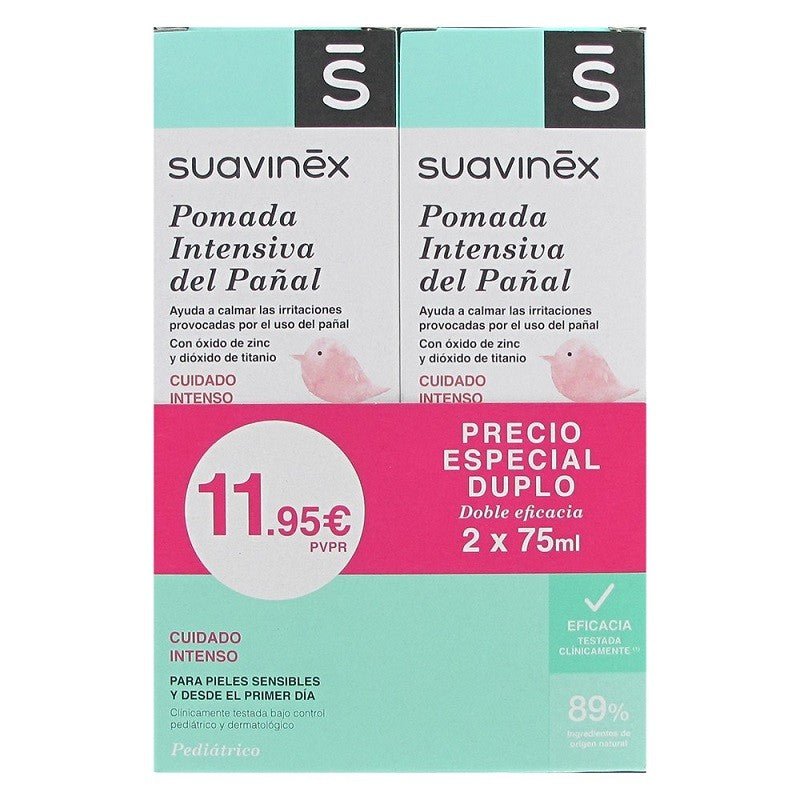 SUAVINEX Pomada Intensiva Pañal DUPLO 2x75ml-1