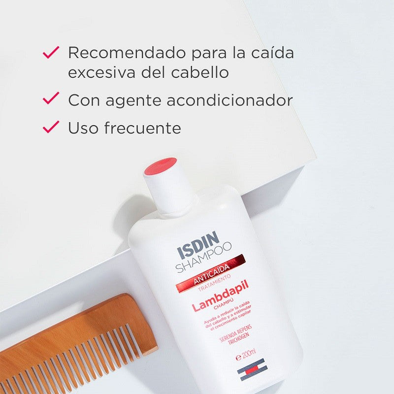 ISDIN LAMBDAPIL Champú Anticaída 200ml-3