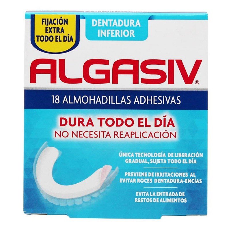 ALGASIV Almohadilla Inferior para Dentadura Postiza 18 unidades-1