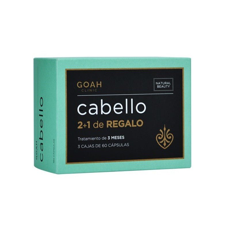 GOAH CLINIC Cabello Tratamiento 3 meses 2+1 REGALO (180 cápsulas)-1