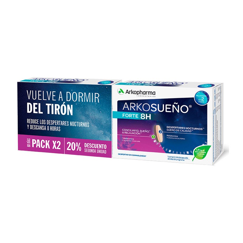 ARKOSUEÑO Forte 8h DUPLO 2x30 comprimidos bicapa-1