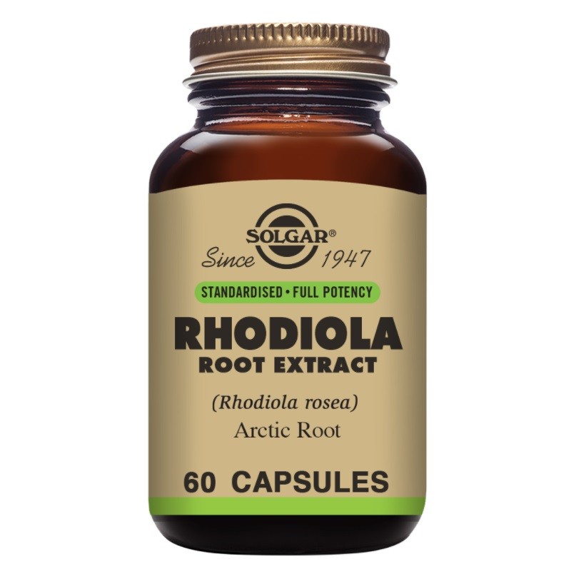 SOLGAR Rhodiola (Raíz de Rodiola) 60 cápsulas vegetales-1