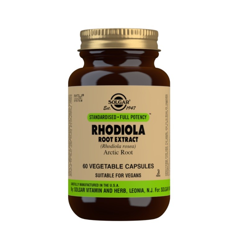 SOLGAR Rhodiola (Raíz de Rodiola) 60 cápsulas vegetales-2