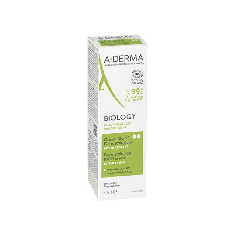 A-DERMA Biology Crema Rica Dermatológica Hidratante BIO 40ml-1
