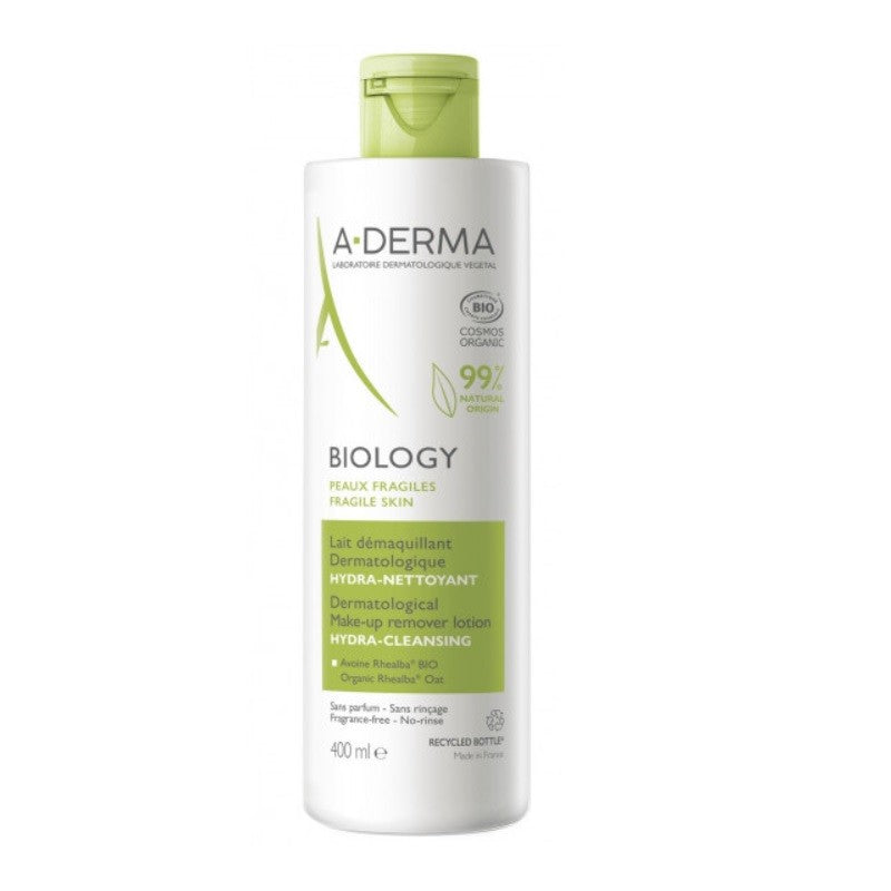 A-DERMA Biology Leche Desmaquillante Dermatológica 400ml-1