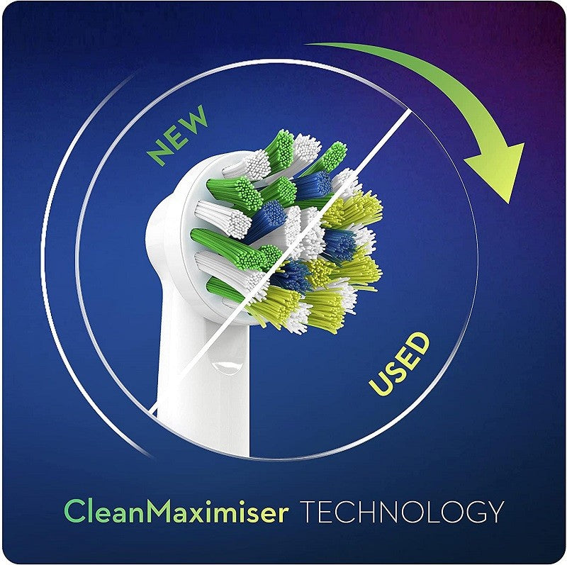 ORAL-B CrossAction Recambio Cepillo de Dientes Eléctrico con CleanMaximiser 9 Cabezales-3
