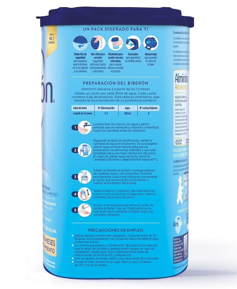 ALMIRÓN Advance 3 con Pronutra Leche de Crecimiento 800gr NUEVA FÓRMULA-2