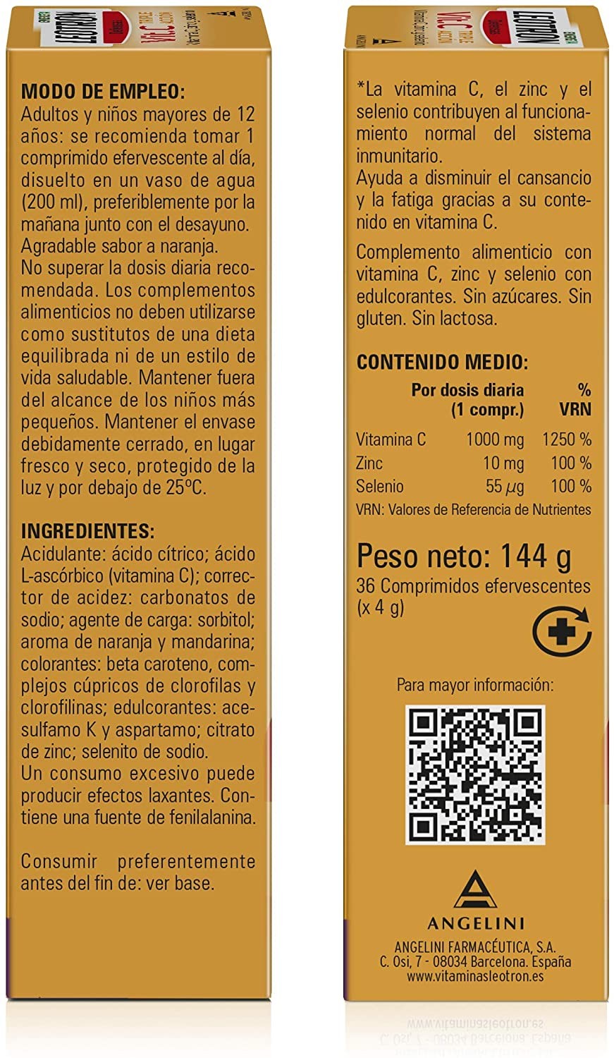 LEOTRON Vitamina C 36 comprimidos + 18 GRATIS-3