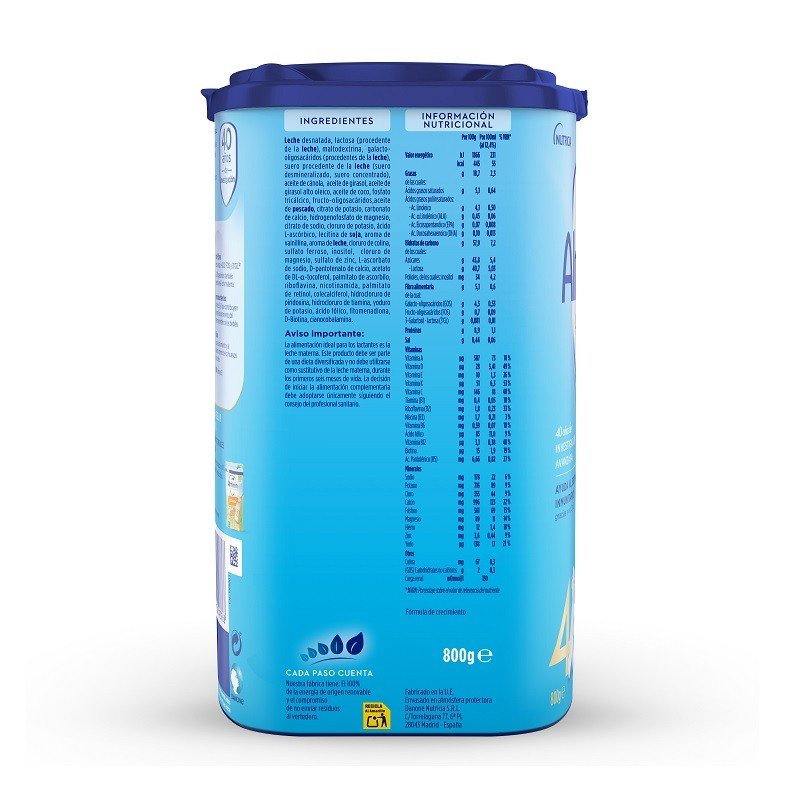ALMIRÓN Advance 4 con Pronutra Leche de Crecimiento 800gr-2