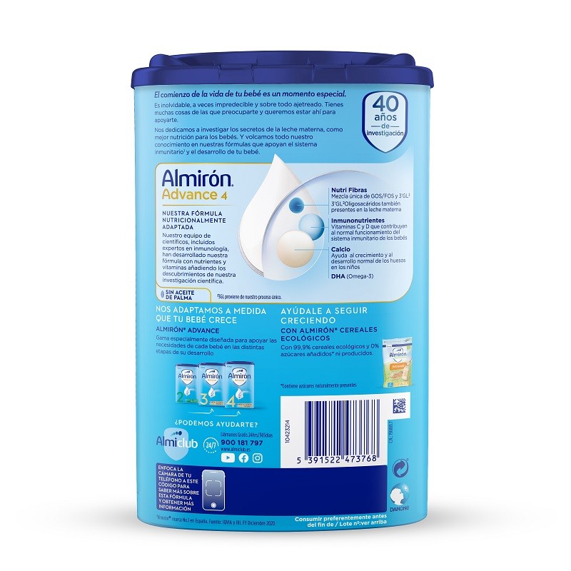 ALMIRÓN Advance 4 con Pronutra Leche de Crecimiento 800gr-3