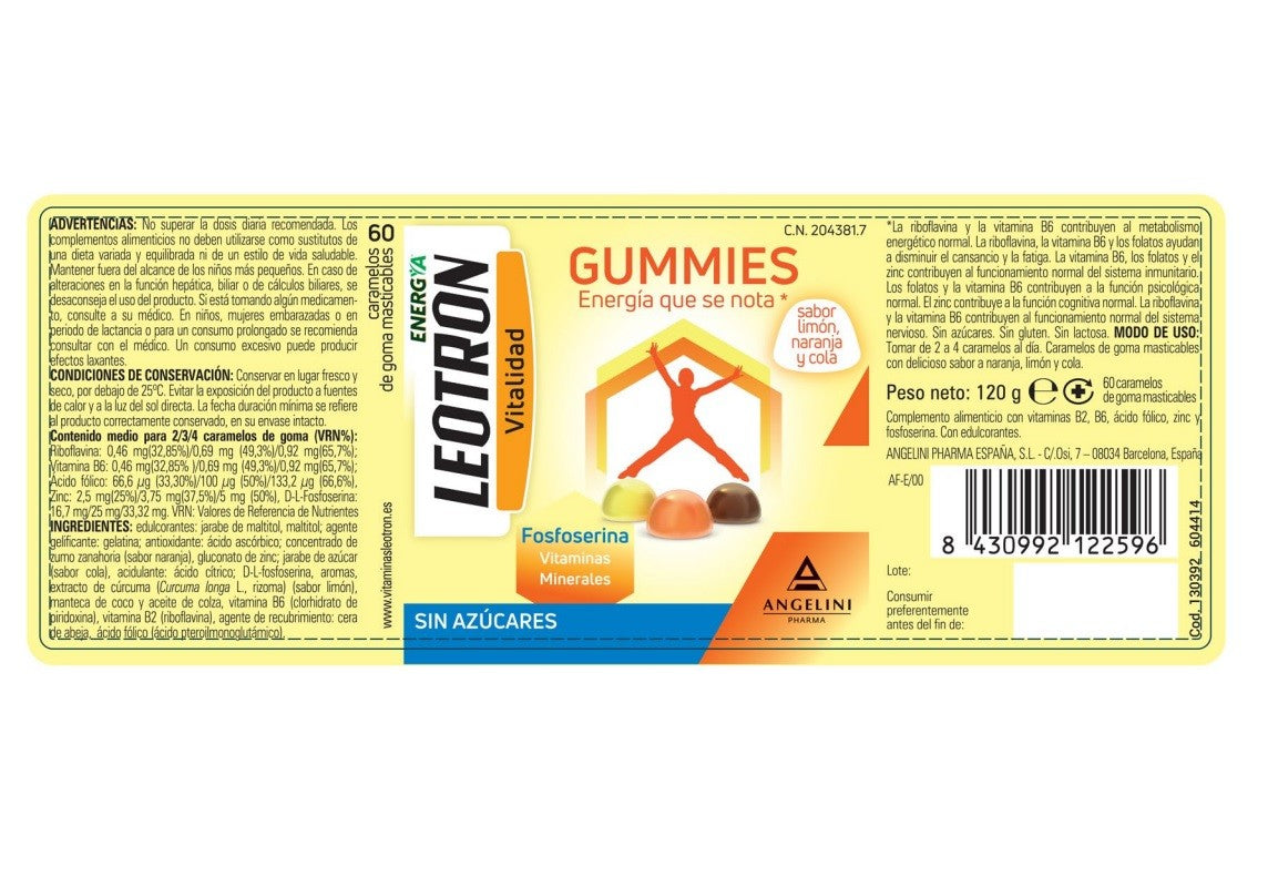 LEOTRON Gummies 60 caramelos de goma-2