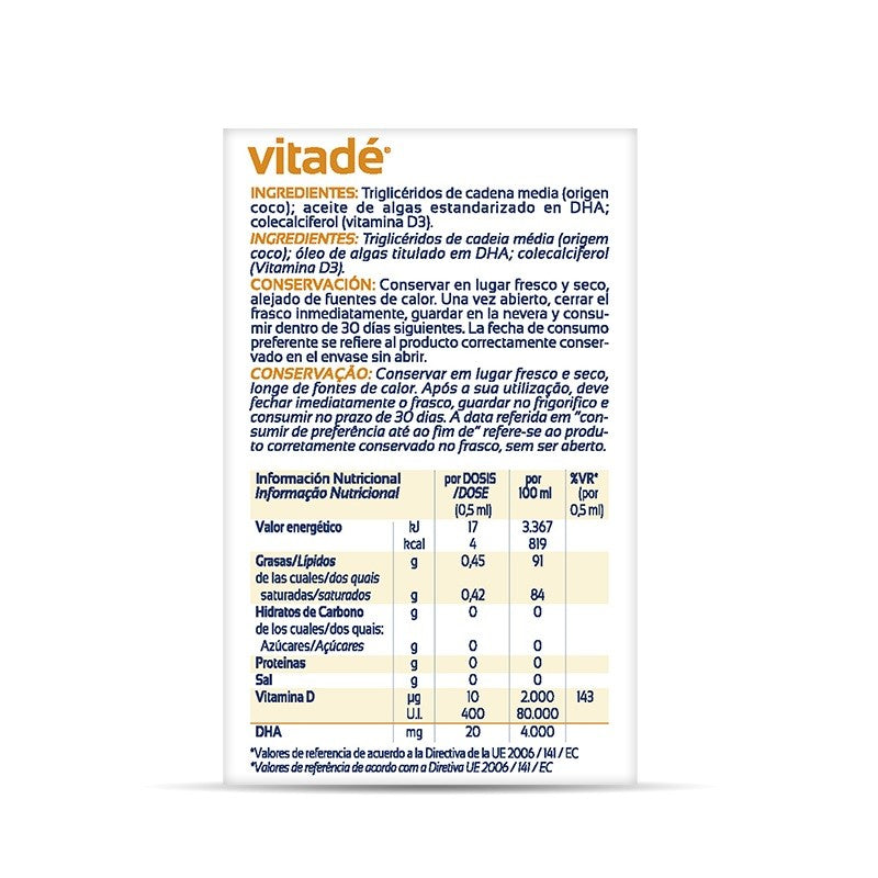 VITADÉ Vitamina D y DHA 15ml-4