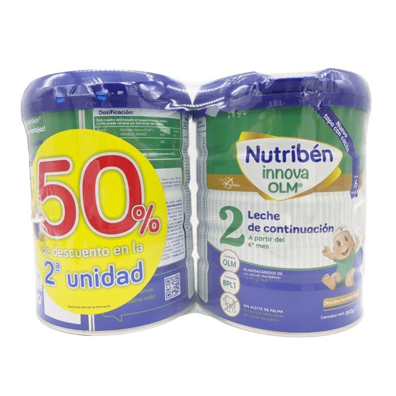 NUTRIBEN Innova 2 Leche de Continuación DUPLO 800gr +800gr-1
