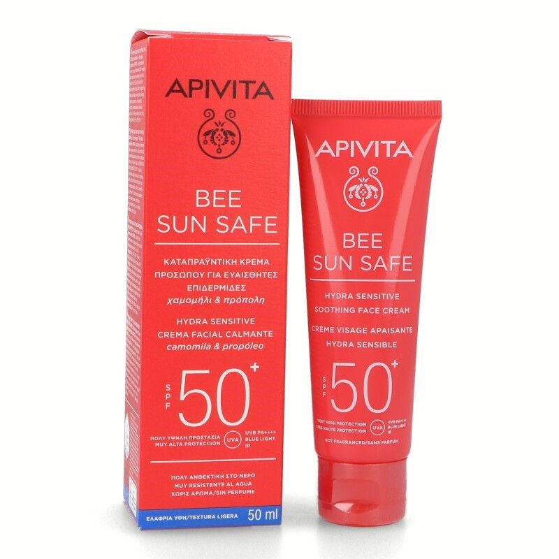 APIVITA Bee Sun Safe Hydra Sensitive Crema Facial Calmante SPF50 (50ml)-1