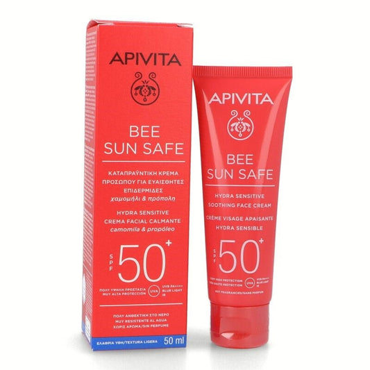 APIVITA Bee Sun Safe Hydra Sensitive Crema Facial Calmante SPF50 (50ml)-1