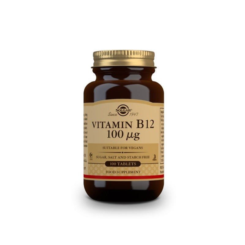 SOLGAR Vitamina B12 100μg (Cianocobalamina) 100 comprimidos-1