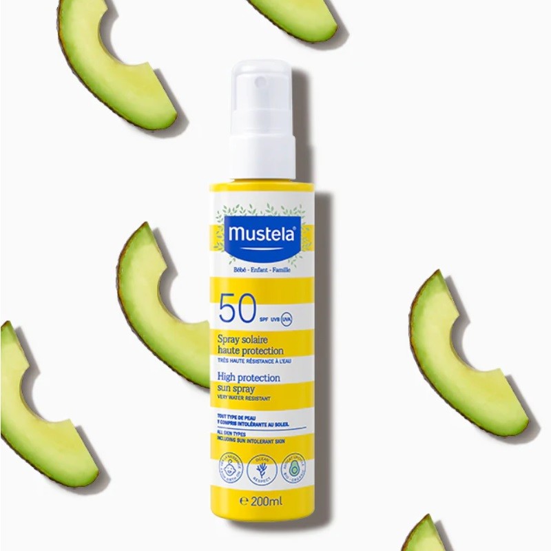 MUSTELA Spray Solar Bebés SPF50 (200ml) + Crema Solar Facial SPF50+ (40ml)-3