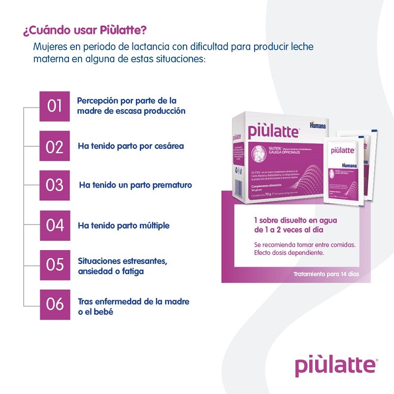 PIULATTE Producción Leche Materna 14 Sobres-2