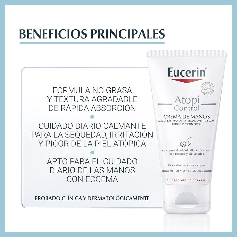 EUCERIN AtopiControl Crema de Manos 75ml-2
