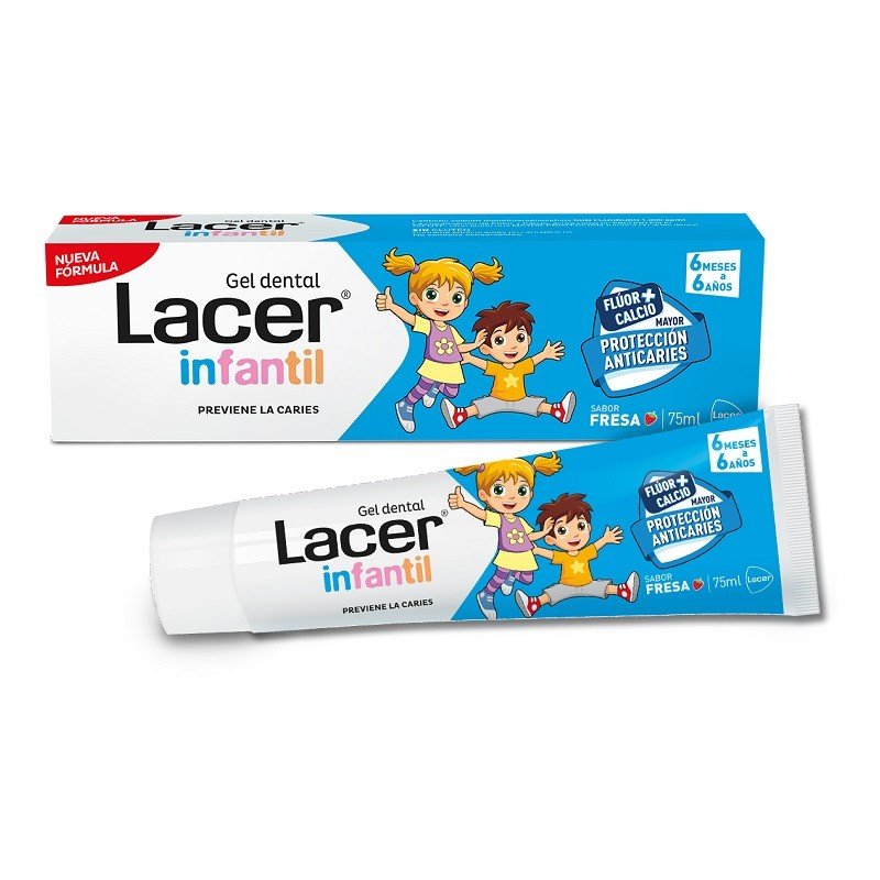 LACER Infantil Gel Dental Sabor Fresa 75ml-1