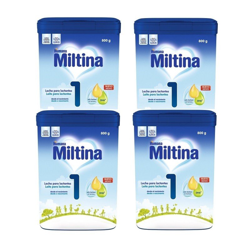 MILTINA 1 Leche de Inicio para Lactantes Pack 4x800gr-1