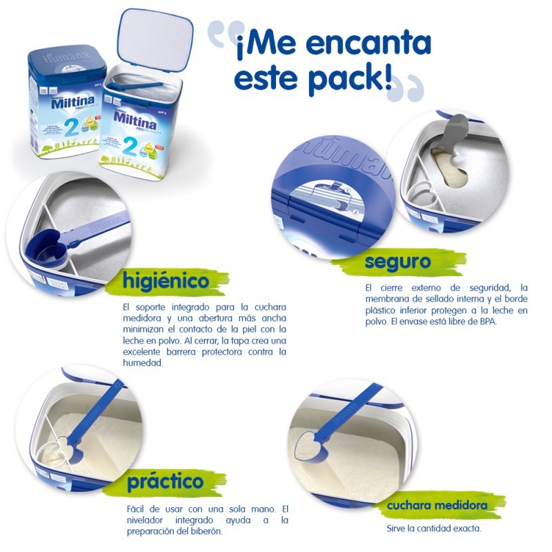 MILTINA 2 Probalance Leche de Continuación +6 meses PACK 4x800gr-3