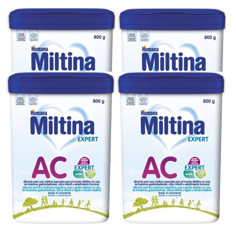 MILTINA AC Expert Leche de Inicio PACK 4x800gr-1