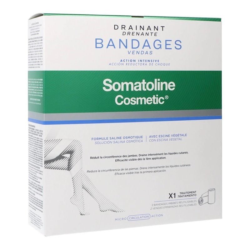 SOMATOLINE Vendas Reductoras Drenantes 2 Unidades Reutilizables-1
