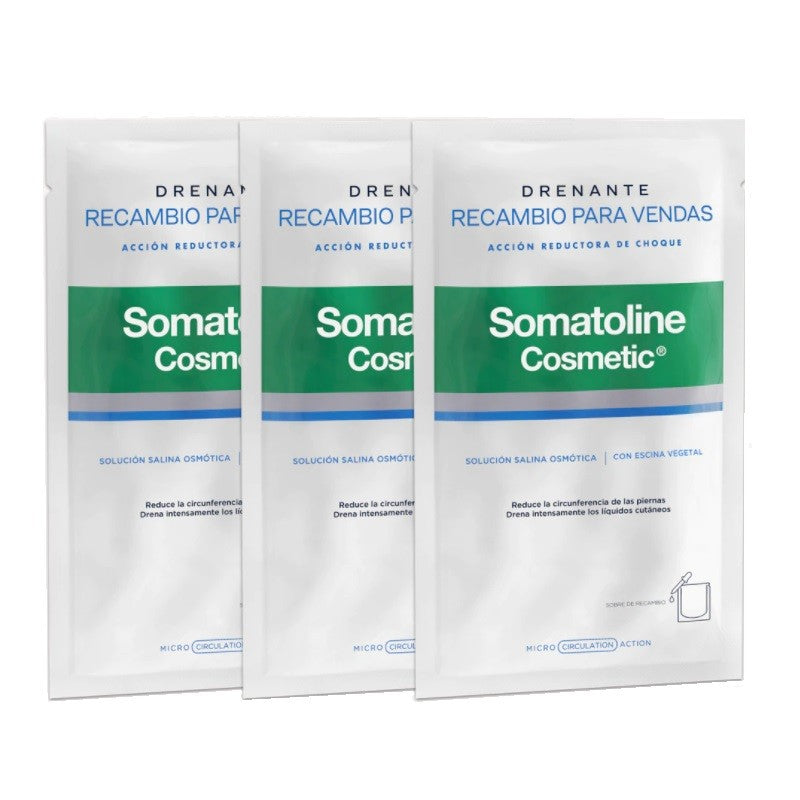 SOMATOLINE Recarga Vendas Reductoras Drenantes 6 Sobres de Recambio-2
