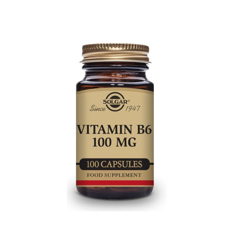 SOLGAR Vitamina B6 100mg (100 Cápsulas Vegetales)-2