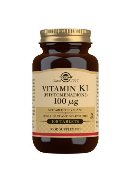 SOLGAR Vitamina K1 (100mg) 10 comprimidos-1