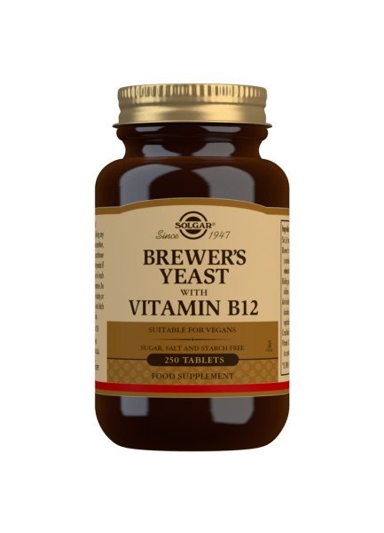 SOLGAR Levadura de Cerveza con Vitamina B12 (250 Comprimidos)-1
