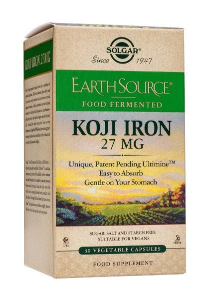 SOLGAR Earth Source Koji Iron 30 cápsulas-1