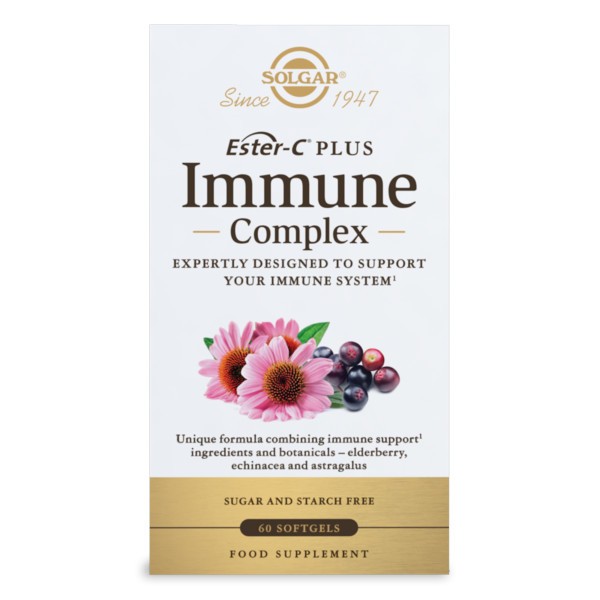 SOLGAR Ester-C Immune Complex (60 Cápsulas Vegetales)-1