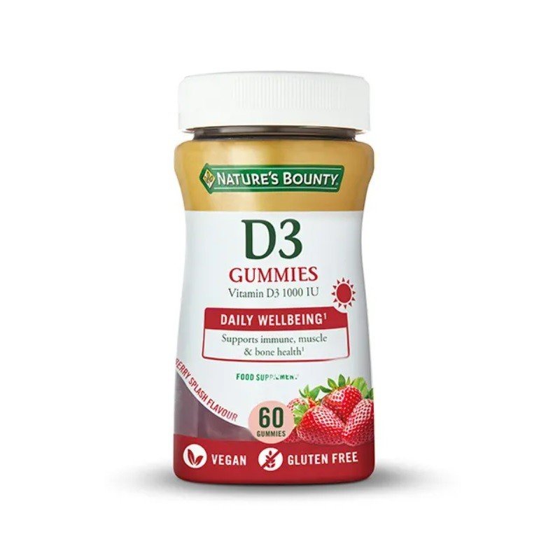 NATURE'S BOUNTY Vitamina D3 Gummies 60 Gominolas-1