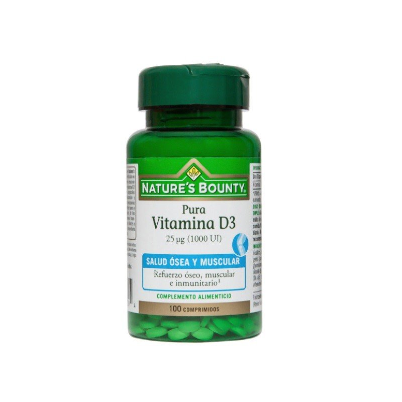 NATURE'S BOUNTY Vitamina D3 25 µg (1000 UI) 100 comprimidos-1