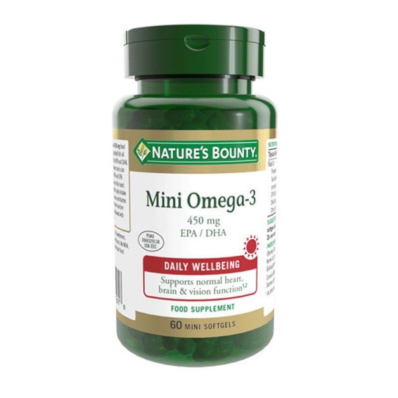 NATURE'S BOUNTY Mini Omega-3 450mg EPA/DHA 60 Cápsulas Blandas-1