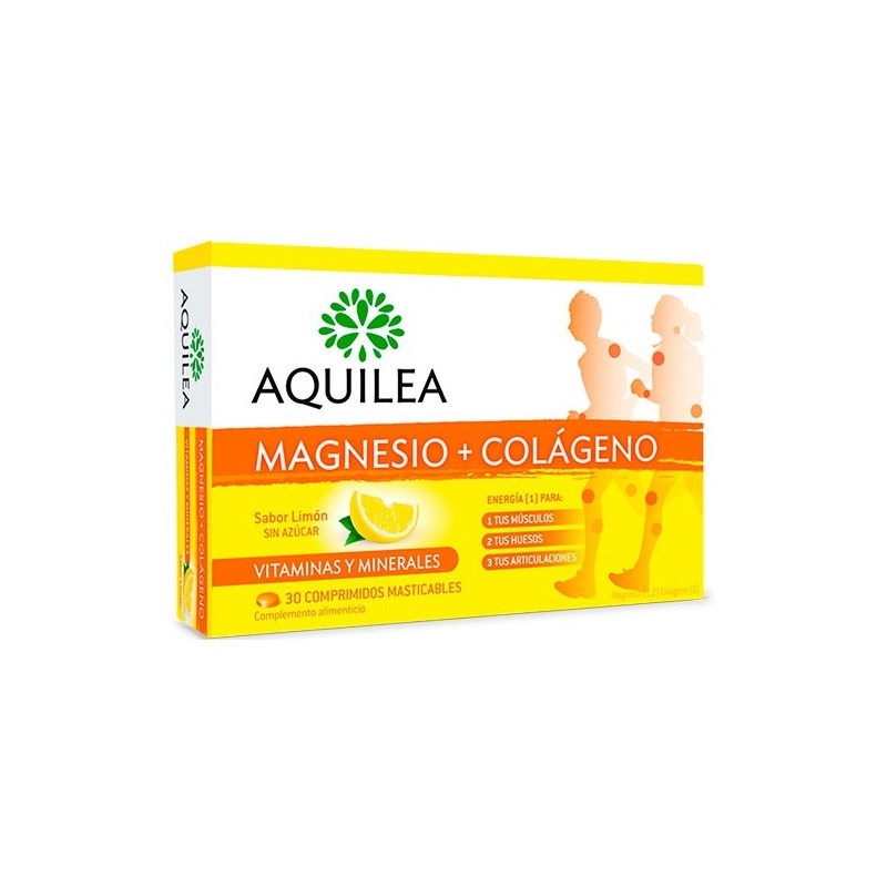 AQUILEA Magnesio + Colágeno 30 comprimidos masticables-1